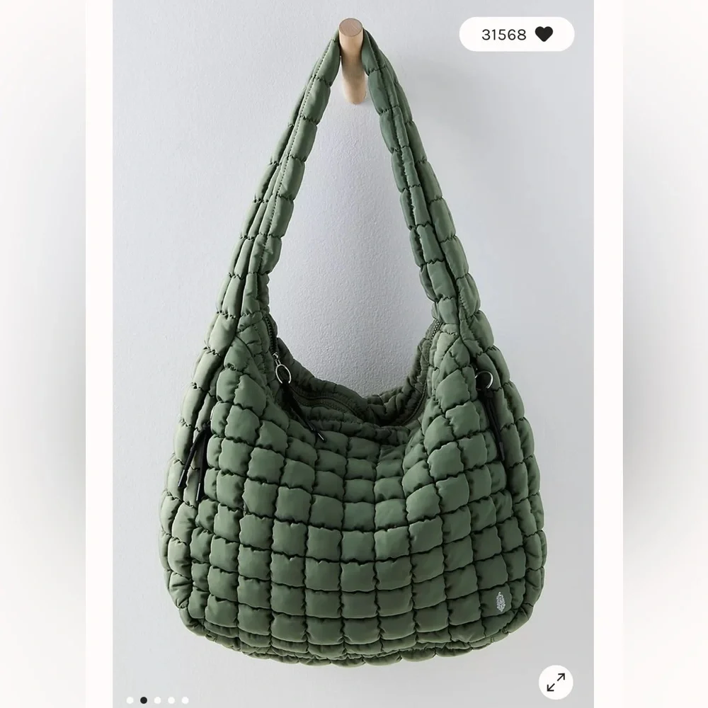 FP Movement Quilted Carryall NWT New with Tags Sage color Sold Out - Picture 5 of 7